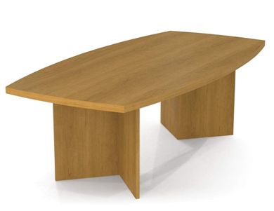 Picture of Boat Shaped Conference Table With 1 3/4" Laminated Top