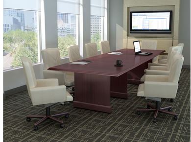 Picture of Traditional 72' Rectangular Conference Table with Panel Base