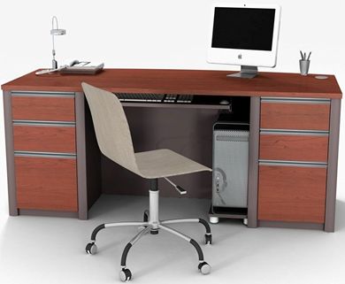 Picture of Contemporary Executive Desk With Drawers