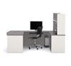 Picture of Contemporary U-Shaped Workstation With Hutch And Drawers