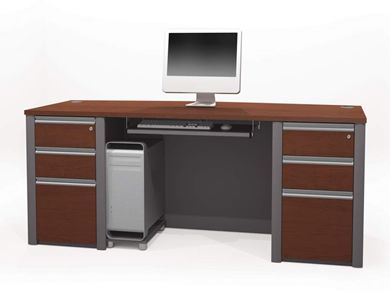 Picture of Contemporary Executive Desk With Pedestal And Drawers