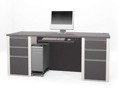 Picture of Contemporary Executive Desk With Pedestal And Drawers