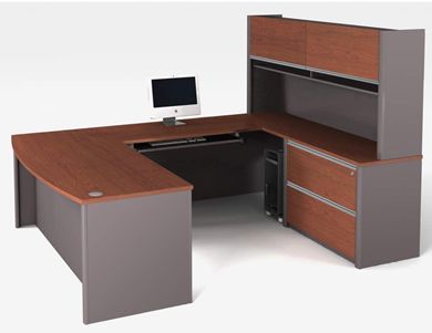 Picture of Contemporary U-Shaped Workstation With Pedestal And Drawers