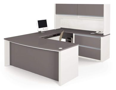 Picture of Contemporary U-Shaped Workstation With Pedestal And Drawers