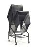 Picture of Sled Base Armless Poly Stack Chair with Padded Back