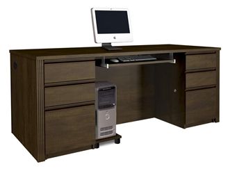 Picture of Executive Desk Set with Keyboard Shelf 
