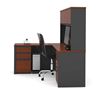 Picture of L- Shaped Workstation With Hutch And Two Pedestals