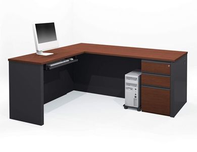 Picture of L-Shaped Workstation With Pedestals And Drawers