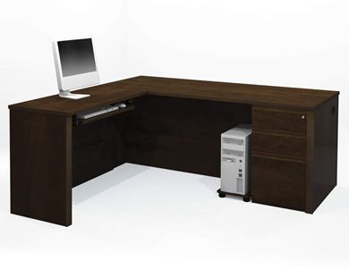 Picture of L-Shaped Workstation With Pedestals And Drawers