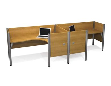 Picture of Double side-By-Side L-Desk Workstation