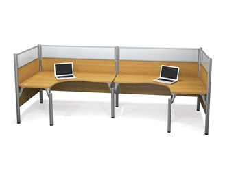 Picture of Double Back To Back L-Desk Workstation