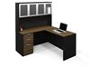 Picture of L- Shaped Workstation With Hutch