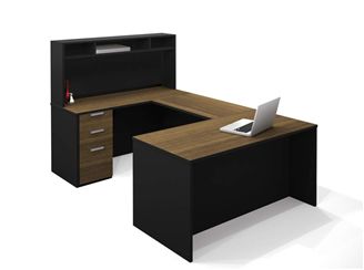 Picture of U-Shaped Workstation With Hutch