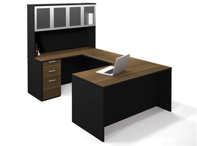Picture of U-Shaped Workstation With Hutch