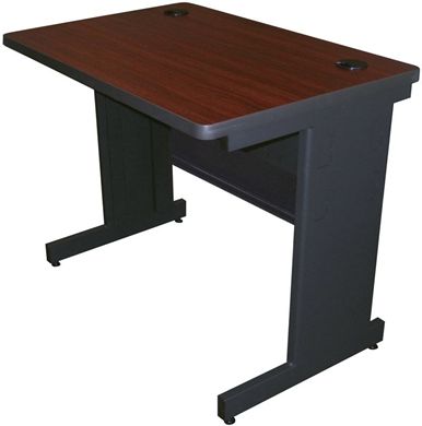 Picture of 48"W Steel Training Table with Modesty Panel with Wire Management