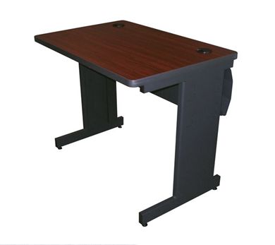 Picture of 48"W Steel Training Table with Modesty Panel with Wire Management