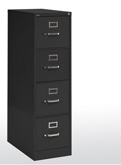 Picture of 4 Drawer Steel Vertical File, Locking