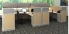 Picture of Cluster of 2 Person 8' x 8' U Shape Office Desk Cubicle Workstation