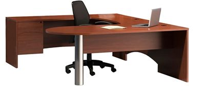 Picture of 72" U Shape Laminate D Top Office Desk Workstation