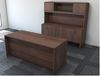 Picture of Executive Office Desk with Storage Credenza and Overhead Storage