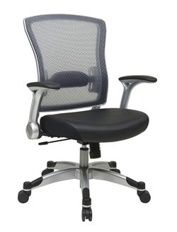 Picture of Professional Light Air Grid® Back Chair with Bonded Leather Seat