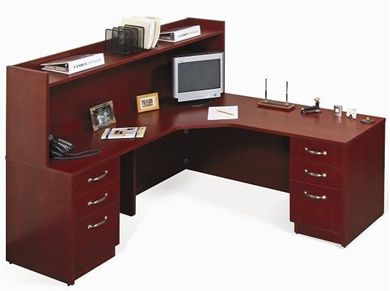 Picture of 72" Corner L Shape Desk with Overhead Storage Shelf 