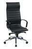 Picture of High-Back Black Eco Leather Chair with Built-in Headrest