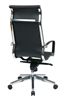 Picture of High-Back Black Eco Leather Chair with Built-in Headrest