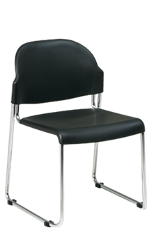 Picture of 4 Pack Plastic Seat and Back Stack Chair