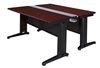 Picture of 24" x 66" Training Bench Table with Modesty and Wire Management Legs