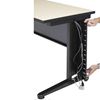 Picture of 66" U Shape Metal Office Desk Workstation with Wire Management and Filing Pedestals