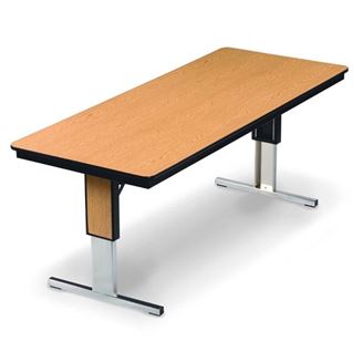 Picture of 96"W Height Adjustable Folding Meeting Table