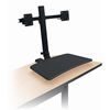 Picture of  Rear Mount Desk Mounted Sit-Stand Workstation. (Dual Monitor Mount)