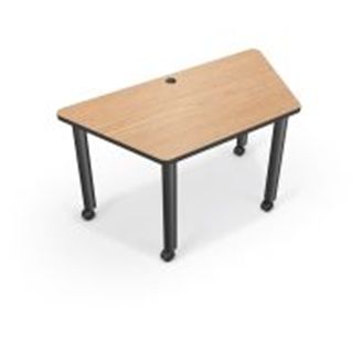 Picture of  Trapezoid Mobile Modular Training Table