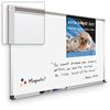 Picture of 4'H x 4'W Magnetic Porcelain Steel Whiteboard with Deluxe Aluminum Trim