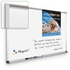 Picture of 4'H x 8'W Magnetic Porcelain Steel Whiteboard With Deluxe Aluminum Trim