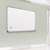 Picture of 4'H x 10'W Magnetic Porcelain Steel Whiteboard With Deluxe Aluminum Trim