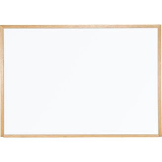 Picture of 4'H x 6'W Magnetic Steel Whiteboard With Wood Trim