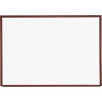 Picture of 2'H x 3'W Magnetic Steel Whiteboard With Wood Trim