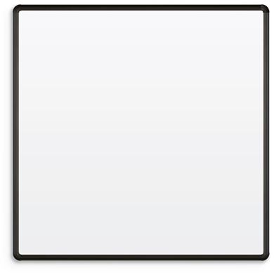 Picture of 1.5'H x 2'W Black Presidential Trim Whiteboard