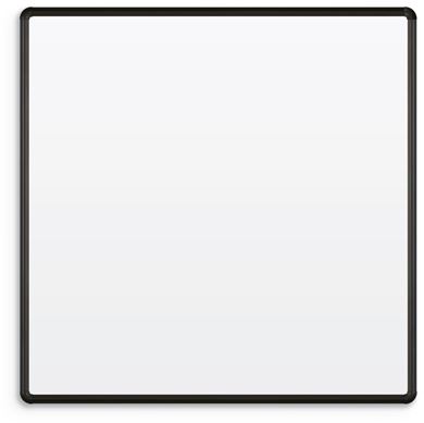 Picture of 3'H x 4'W Black Presidential Trim Whiteboard