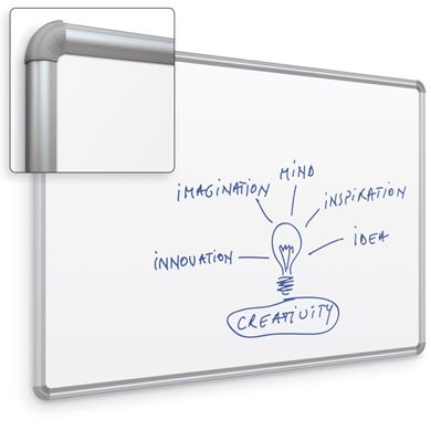 Picture of 4'H x 4'W  Whiteboard With Presidential Trim