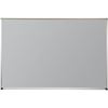 Picture of 4'H x 4'W Matte Gray Magnetic Porcelain Steel Board With Deluxe Aluminum Trim