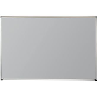 Picture of 4'H x 4'W Matte Gray Magnetic Porcelain Steel Board With Deluxe Aluminum Trim