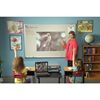Picture of 4'H x 8'W  Matte Gray Magnetic Porcelain Steel Board With Deluxe Aluminum Trim