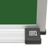 Picture of 4'H x 5'W Green Porcelain Steel Chalkboards With Deluxe Aluminum Trim