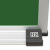 Picture of 4'H x 6'W Green Porcelain Steel Chalkboards With Deluxe Aluminum Trim