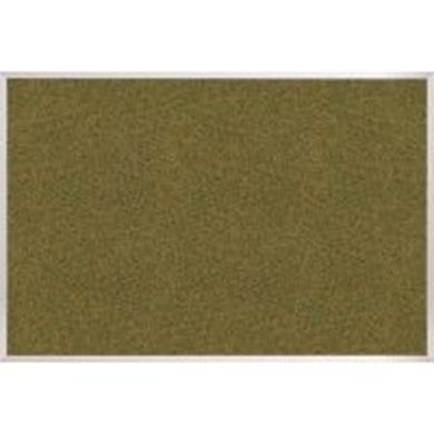 Picture of 4'H x 4'W  Natural Cork Tackboard With Silver Presidential Trim