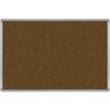 Picture of 4'H x 8'W  Natural Cork Tackboard With Silver Presidential Trim