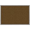 Picture of 4'H x 10'W Natural Cork Tackboard With Silver Presidential Trim